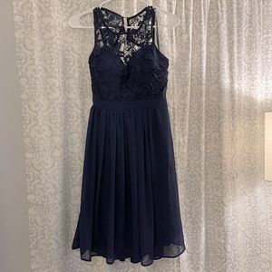 Lulus navy blue dress